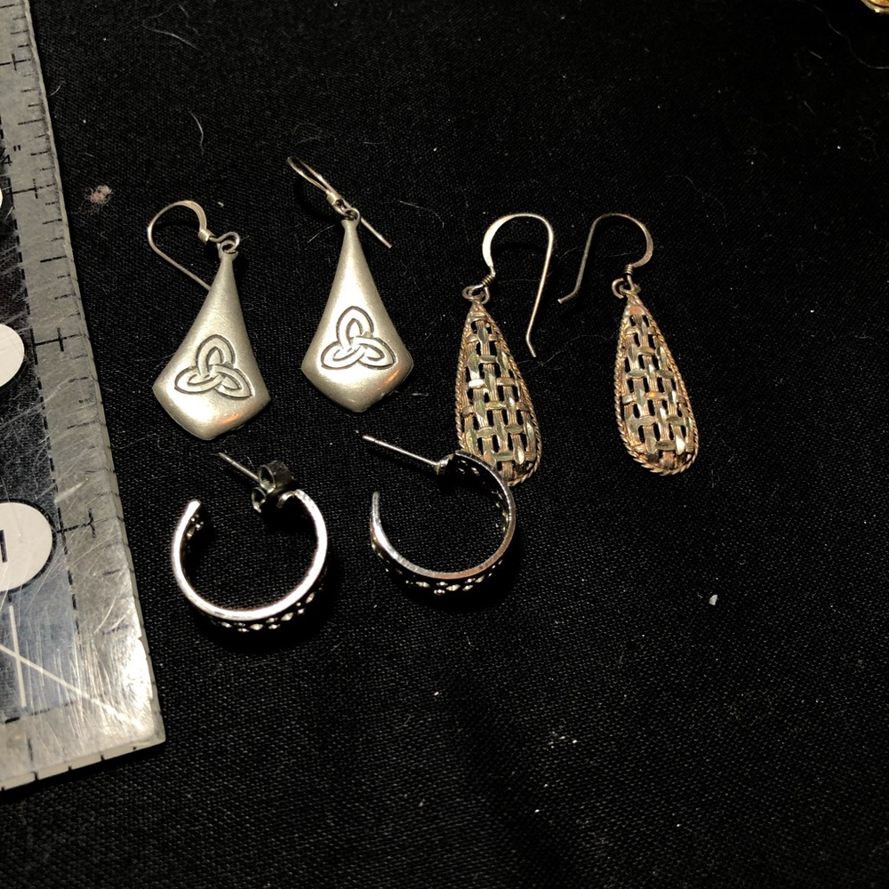 Silver plated earrings